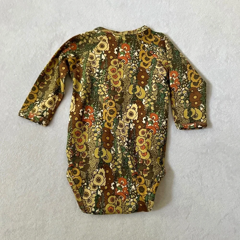Kate Quinn Bodysuit Multicolor Retro Floral Organic Cotton 6-12M